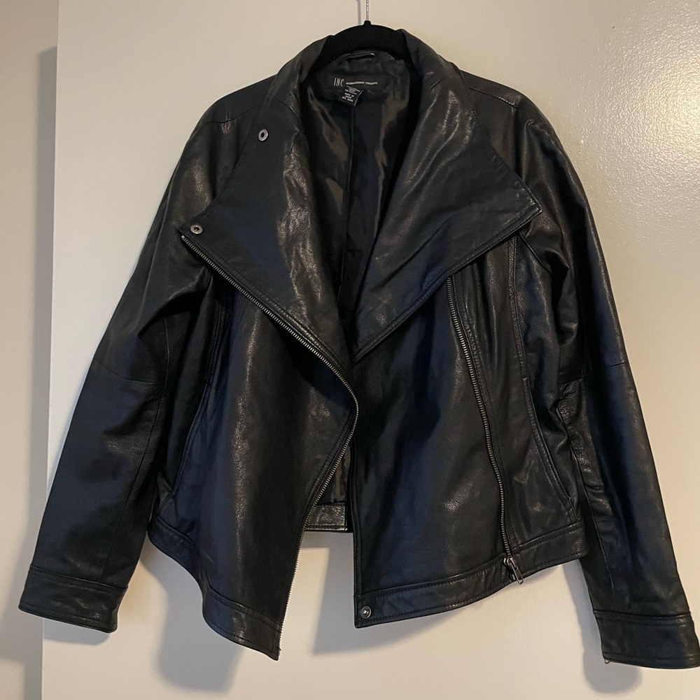 INC leather jacket